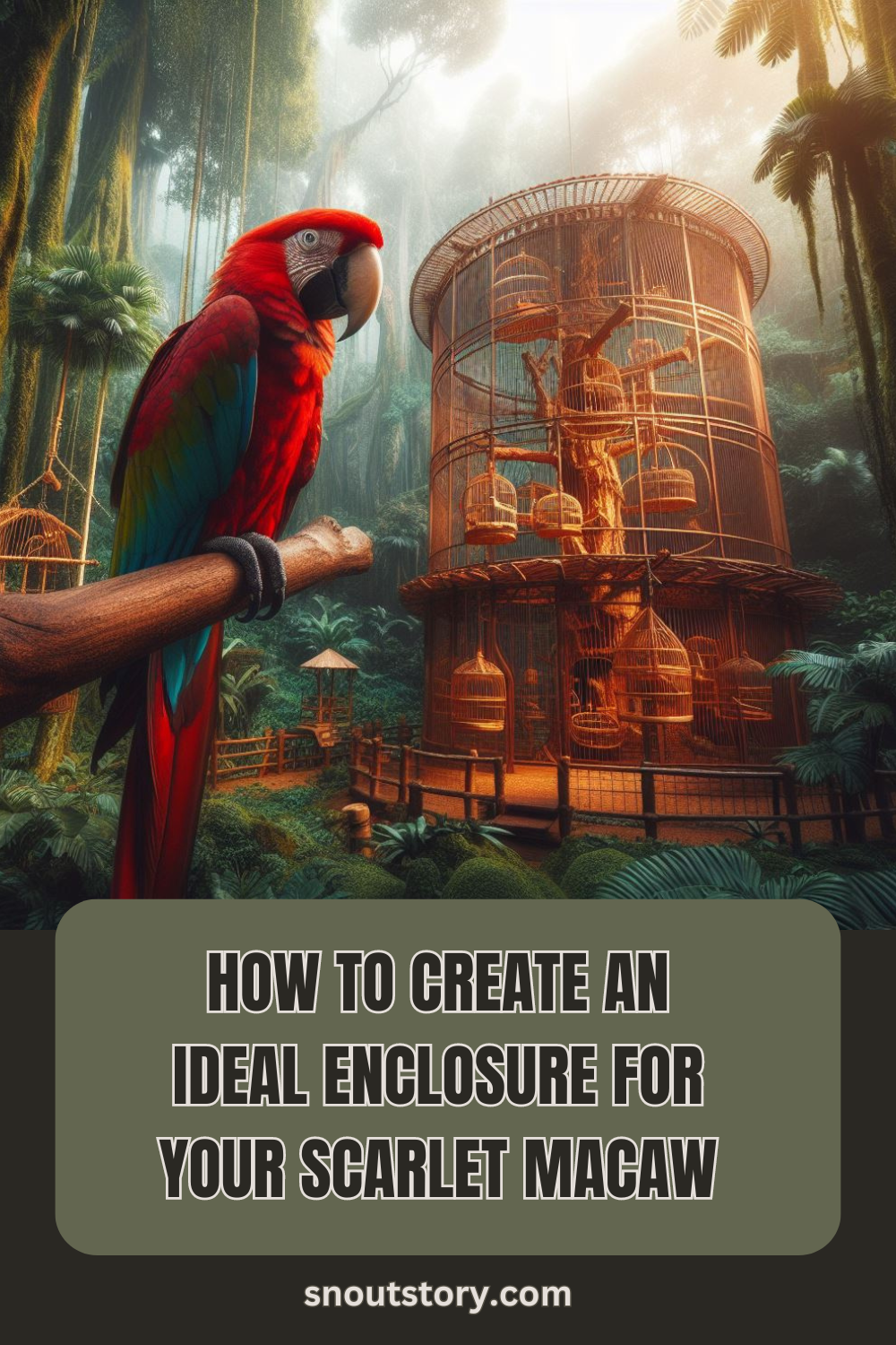 Scarlet Macaw : Creating An Ideal Cage Setup (Everything A New Owner Should Know)