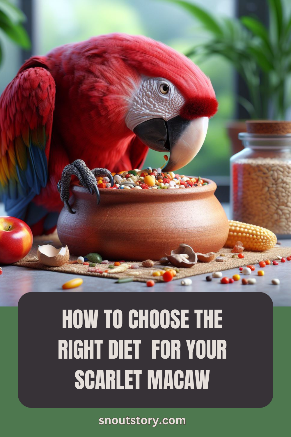 Scarlet Macaw : Food and Diet (Everything New Owners Should Know)
