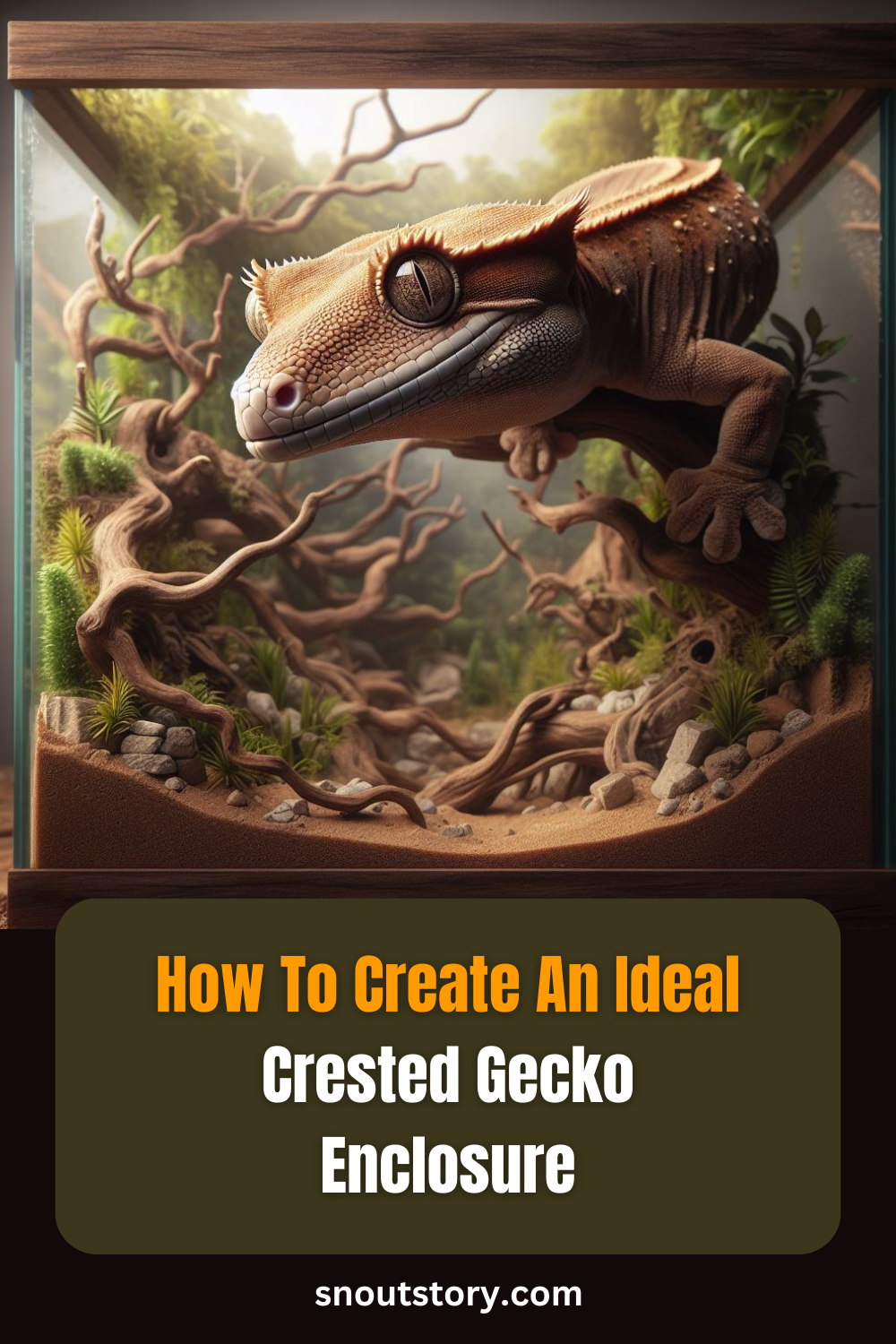 How to create an ideal enclosure for crested gecko